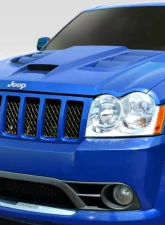 2005-2010 Jeep Grand Cherokee Duraflex Viper Look Hood - 1 Piece                                     - 113006 - Image 2
