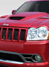 2005-2010 Jeep Grand Cherokee Duraflex Hellcat Look Hood - 1 Piece                                     - 113007 - Image 2