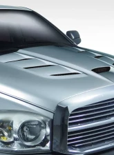 2002-2008 Dodge Ram Duraflex Viper Look Hood - 1 Piece                                     - 113008 - Image 2