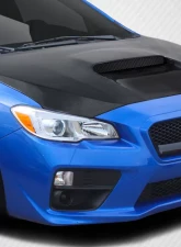 2015-2021 Subaru WRX Carbon Creations Dritech OEM Look Hood - 1 Piece                                     - 113010 - Image 2