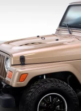1997-2006 Jeep Wrangler Duraflex Power Dome Hood - 1 Piece                                     - 113012 - Image 2