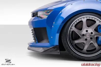 2016-2018 Chevrolet Camaro Duraflex Grid Front Bumper - 1 Piece ( With Integrated front bumper air ducts and front splitters) - 113015