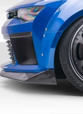 2016-2018 Chevrolet Camaro V8 Duraflex Grid Front Splitters - 2 Piece                                     - 113016 - Image 4