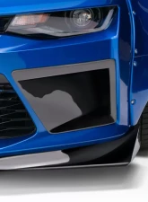 2016-2018 Chevrolet Camaro V8 Duraflex Grid Front Bumper Air Duct Extensions Add Ons Spat Extensions - 2 Piece                                     - 113021 - Image 6