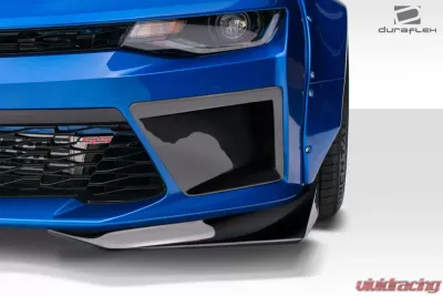 2016-2018 Chevrolet Camaro V8 Duraflex Grid Front Bumper Air Duct Extensions Add Ons Spat Extensions - 2 Piece - 113021