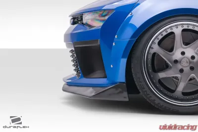 2016-2018 Chevrolet Camaro V8 Duraflex Grid Front Bumper Air Duct Extensions Add Ons Spat Extensions - 2 Piece - 113021