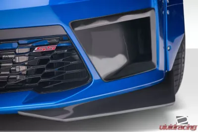 2016-2018 Chevrolet Camaro V8 Duraflex Grid Front Bumper Air Duct Extensions Add Ons Spat Extensions - 2 Piece - 113021
