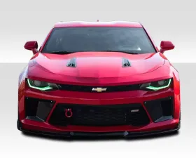 2016-2018 Chevrolet Camaro V8 Duraflex Grid Front Bumper Air Duct Extensions Add Ons Spat Extensions - 2 Piece