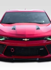 2016-2018 Chevrolet Camaro V8 Duraflex Grid Front Bumper Air Duct Extensions Add Ons Spat Extensions - 2 Piece                                     - 113021 - Image 13