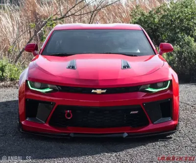 2016-2018 Chevrolet Camaro V8 Duraflex Grid Front Bumper Air Duct Extensions Add Ons Spat Extensions - 2 Piece - 113021