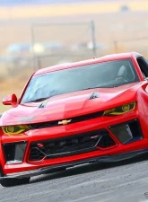 2016-2018 Chevrolet Camaro V8 Duraflex Grid Front Bumper Air Duct Extensions Add Ons Spat Extensions - 2 Piece                                     - 113021 - Image 4