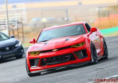 2016-2018 Chevrolet Camaro V8 Duraflex Grid Front Bumper Air Duct Extensions Add Ons Spat Extensions - 2 Piece - 113021