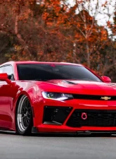 2016-2018 Chevrolet Camaro V8 Duraflex Grid Front Bumper Air Duct Extensions Add Ons Spat Extensions - 2 Piece                                     - 113021 - Image 3