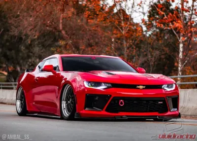 2016-2018 Chevrolet Camaro V8 Duraflex Grid Front Bumper Air Duct Extensions Add Ons Spat Extensions - 2 Piece - 113021