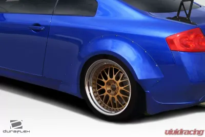 2003-2007 Infiniti G Coupe G35 Duraflex Circuit 75mm Rear Fender Flare Caps ( Sport Version ) - 2 Piece - 113035