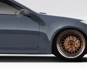 2003-2007 Infiniti G Coupe G35 Duraflex Circuit 75mm Front Fender Flare Caps ( Non Sport Version ) - 2 Piece