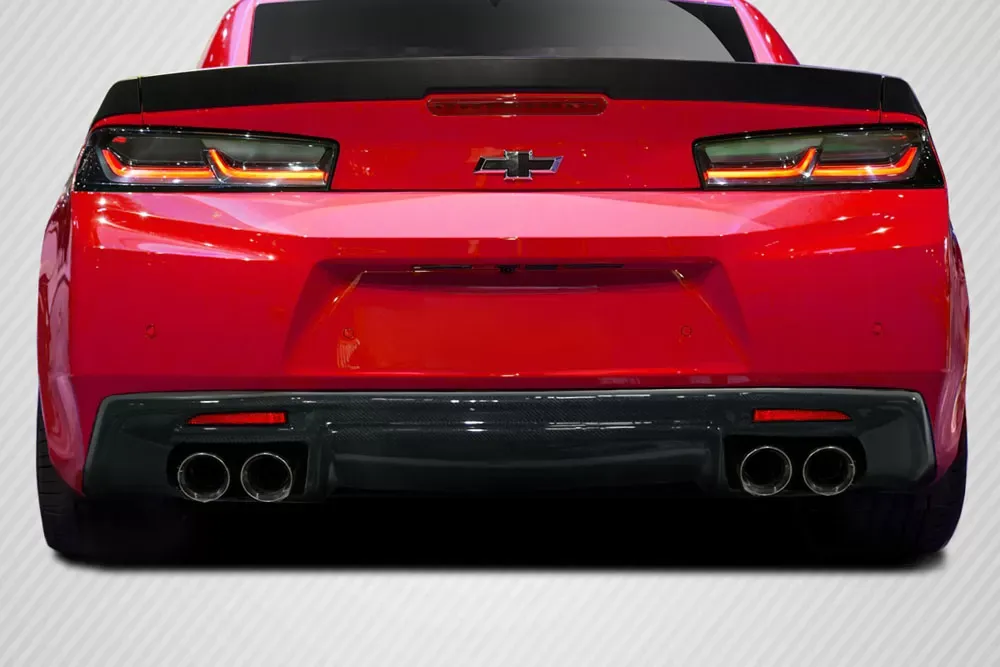 2016-2018 Chevrolet Camaro Carbon Creations GM-X Rear Diffuser - 1 Piece ( Quad exhaust version) - 113051
