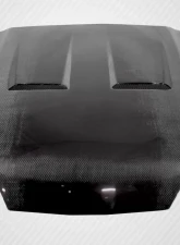 1987-1993 Ford Mustang Carbon Creations Heat Extractor Hood - 1 Piece                                     - 113114 - Image 3