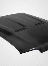 1987-1993 Ford Mustang Carbon Creations Heat Extractor Hood - 1 Piece                                     - 113114 - Image 4