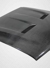 1987-1993 Ford Mustang Carbon Creations Heat Extractor Hood - 1 Piece                                     - 113114 - Image 5