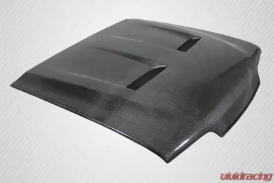 1987-1993 Ford Mustang Carbon Creations Heat Extractor Hood - 1 Piece - 113114