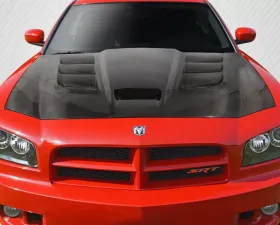 2006-2010 Dodge Charger Carbon Creations DriTech Viper Look Hood - 1 Piece