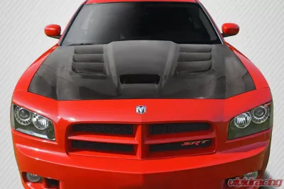 2006-2010 Dodge Charger Carbon Creations DriTech Viper Look Hood - 1 Piece - 113115