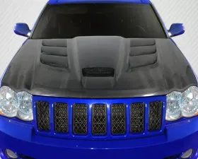 2005-2010 Jeep Grand Cherokee Carbon Creations DriTech Viper Look Hood - 1 Piece