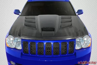 2005-2010 Jeep Grand Cherokee Carbon Creations DriTech Viper Look Hood - 1 Piece - 113117