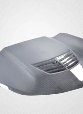 2005-2010 Jeep Grand Cherokee Carbon Creations DriTech Viper Look Hood - 1 Piece                                     - 113117 - Image 10