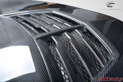 2005-2010 Jeep Grand Cherokee Carbon Creations DriTech Viper Look Hood - 1 Piece - 113117