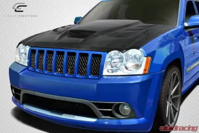 2005-2010 Jeep Grand Cherokee Carbon Creations DriTech Viper Look Hood - 1 Piece - 113117