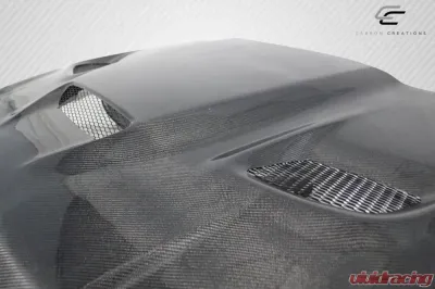 2005-2010 Jeep Grand Cherokee Carbon Creations DriTech Hellcat look Hood - 1 Piece - 113118