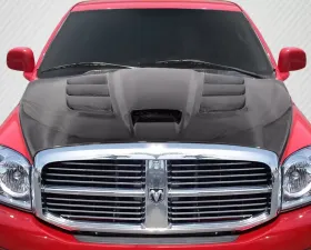 2002-2008 Dodge Ram Carbon Creations DriTech Viper Look Hood - 1 Piece