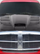 2002-2008 Dodge Ram Carbon Creations DriTech Viper Look Hood - 1 Piece                                     - 113119 - Image 6