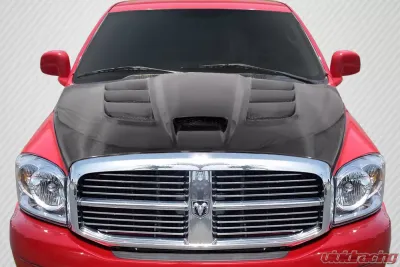 2002-2008 Dodge Ram Carbon Creations DriTech Viper Look Hood - 1 Piece - 113119