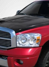 2002-2008 Dodge Ram Carbon Creations DriTech Viper Look Hood - 1 Piece                                     - 113119 - Image 2