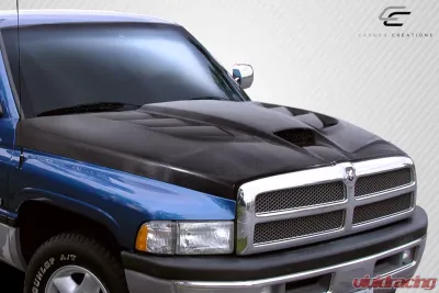 1994-2001 Dodge Ram Carbon Creations DriTech Viper Look Hood - 1 Piece - 113120