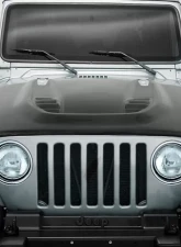 1997-2006 Jeep Wrangler Carbon Creations DriTech Power Dome Hood - 1 Piece                                     - 113121 - Image 6