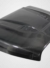 1997-2006 Jeep Wrangler Carbon Creations DriTech Power Dome Hood - 1 Piece                                     - 113121 - Image 4