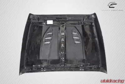 1997-2006 Jeep Wrangler Carbon Creations DriTech Power Dome Hood - 1 Piece - 113121