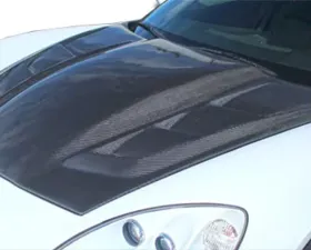 2005-2013 Chevrolet Corvette C6 Carbon Creations DriTech H-Design Hood - 1 Piece