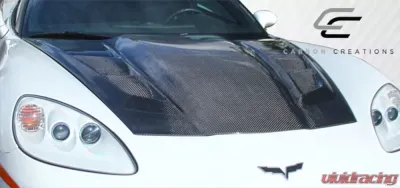 2005-2013 Chevrolet Corvette C6 Carbon Creations DriTech H-Design Hood - 1 Piece - 113127