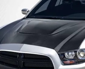 2011-2014 Dodge Charger Carbon Creations DriTech SRT Look Hood - 1 Piece