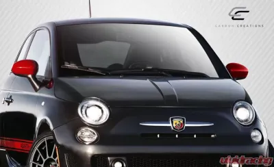 2012-2019 Fiat 500 Carbon Creations DriTech OEM Look Hood - 1 Piece - 113135