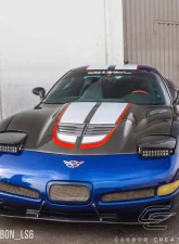 1997-2004 Chevrolet Corvette C5 Carbon Creations DriTech Stingray Z Hood- 1 Piece                                     - 113152 - Image 4