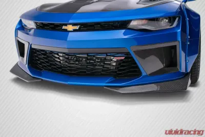 2016-2018 Chevrolet Camaro Carbon Creations DriTech Grid Front Splitters - 2 Piece - 113176