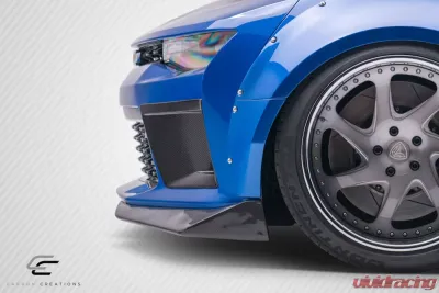 2016-2018 Chevrolet Camaro Carbon Creations DriTech Grid Front Splitters - 2 Piece - 113176