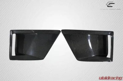 2016-2018 Chevrolet Camaro Carbon Creations DriTech Grid Front Bumper Air Duct Extensions Add Ons Spat Extensions - 2 Piece - 113179