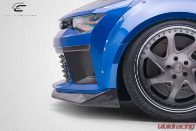 2016-2018 Chevrolet Camaro Carbon Creations DriTech Grid Front Bumper Air Duct Extensions Add Ons Spat Extensions - 2 Piece - 113179